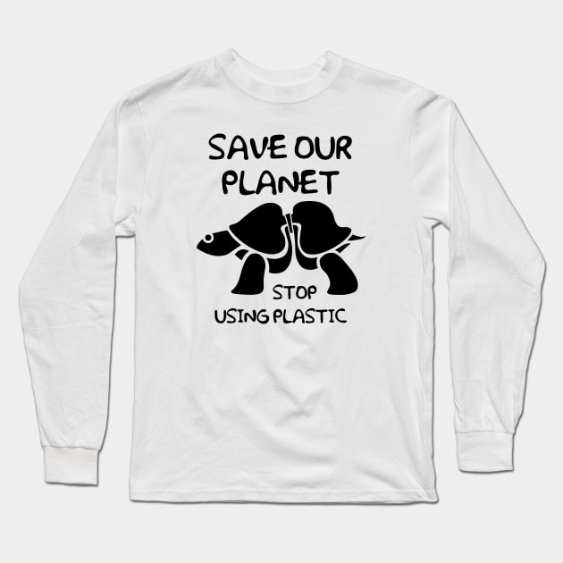 SAVE OUR PLANET Long Sleeve T-Shirt by VizRad